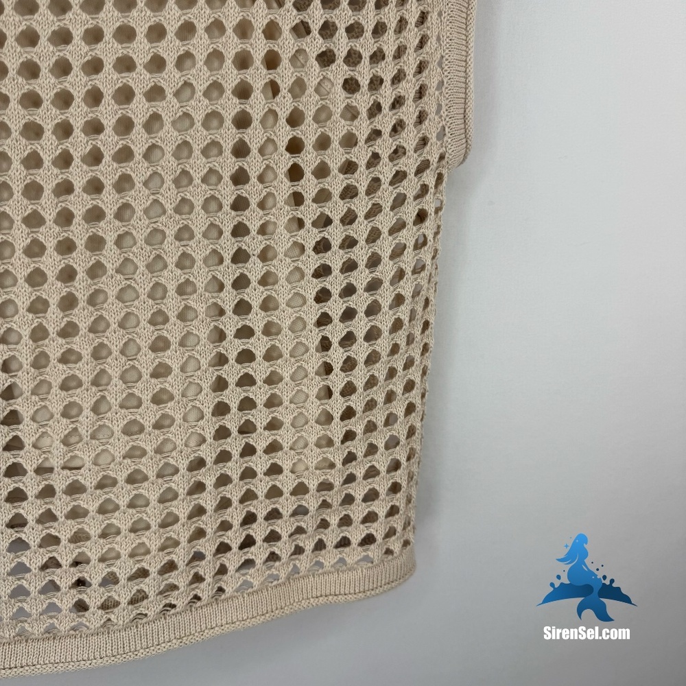 1271 NWT STEVE MADDEN Crochet Top – Small – Beige - Picture 14 of 16